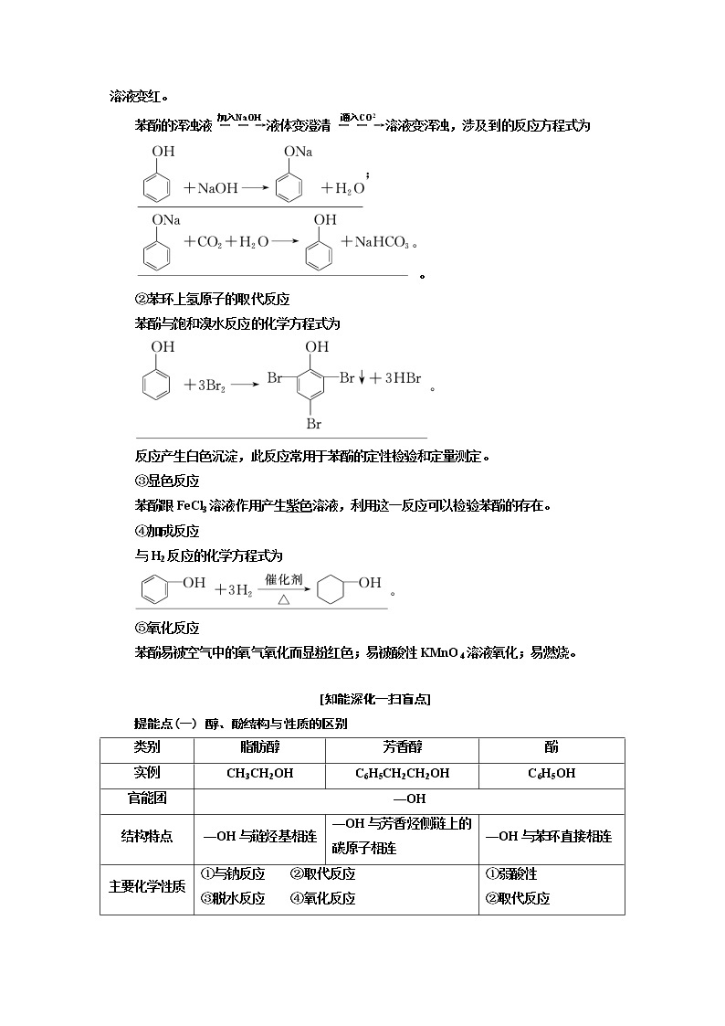 2020版高考一轮复习化学江苏专版学案：专题七第二十七讲烃的含氧衍生物、糖类、油脂、蛋白质03