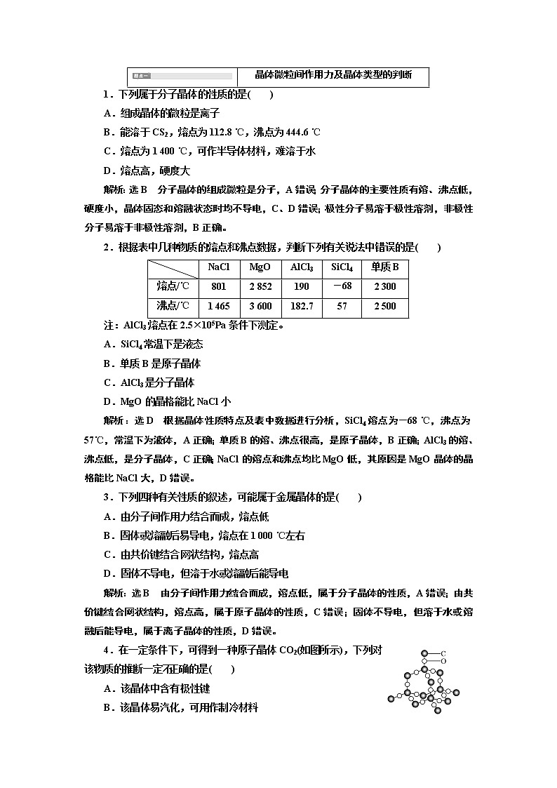 2020版高考新创新一轮复习化学通用版学案：第十二章第三节晶体结构与性质03