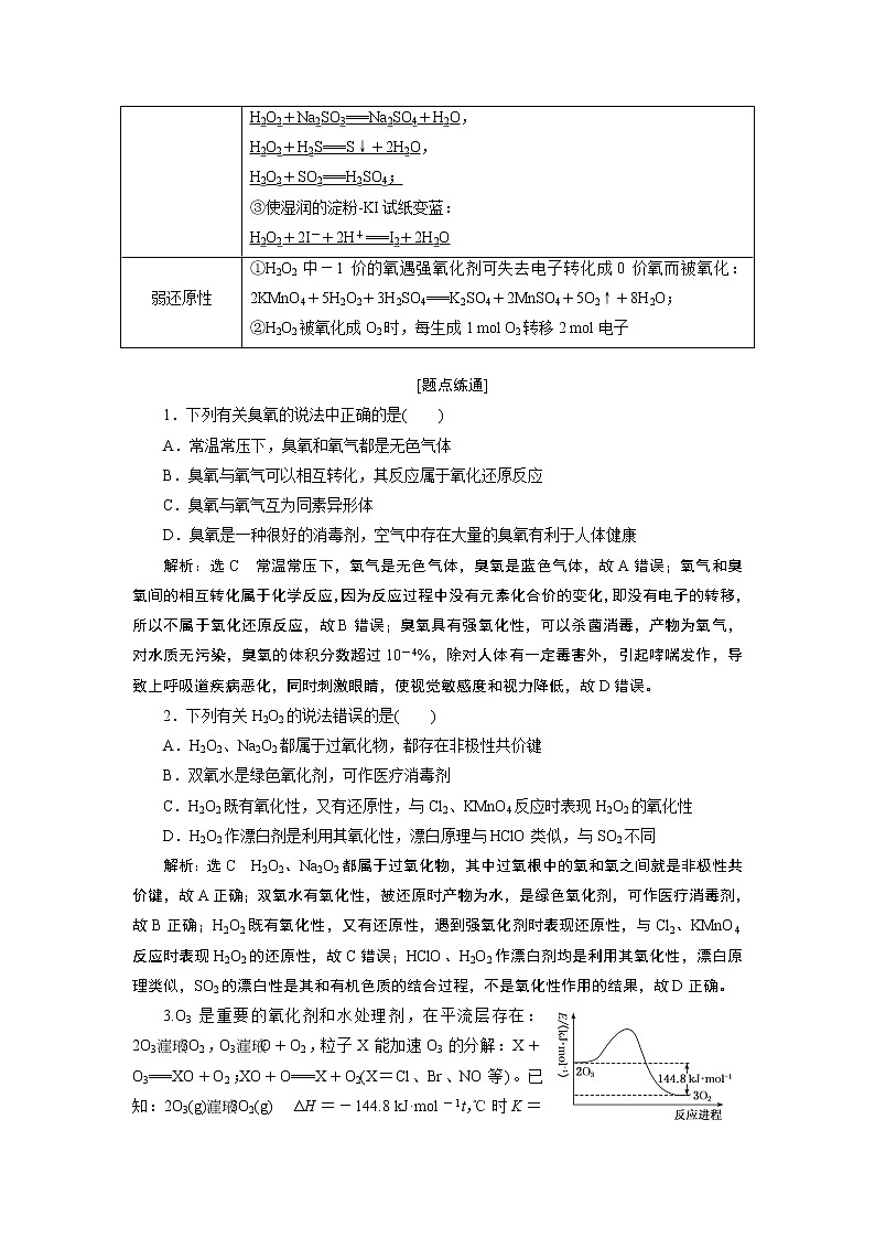 2020版高考新创新一轮复习化学通用版学案：第四章第三节硫及其化合物02