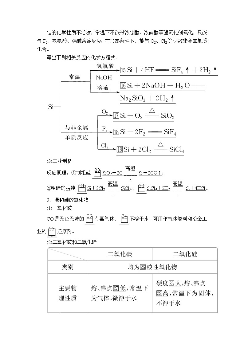 2020版高考化学（经典版）一轮复习教师用书：第四章第1节碳、硅及无机非金属材料03