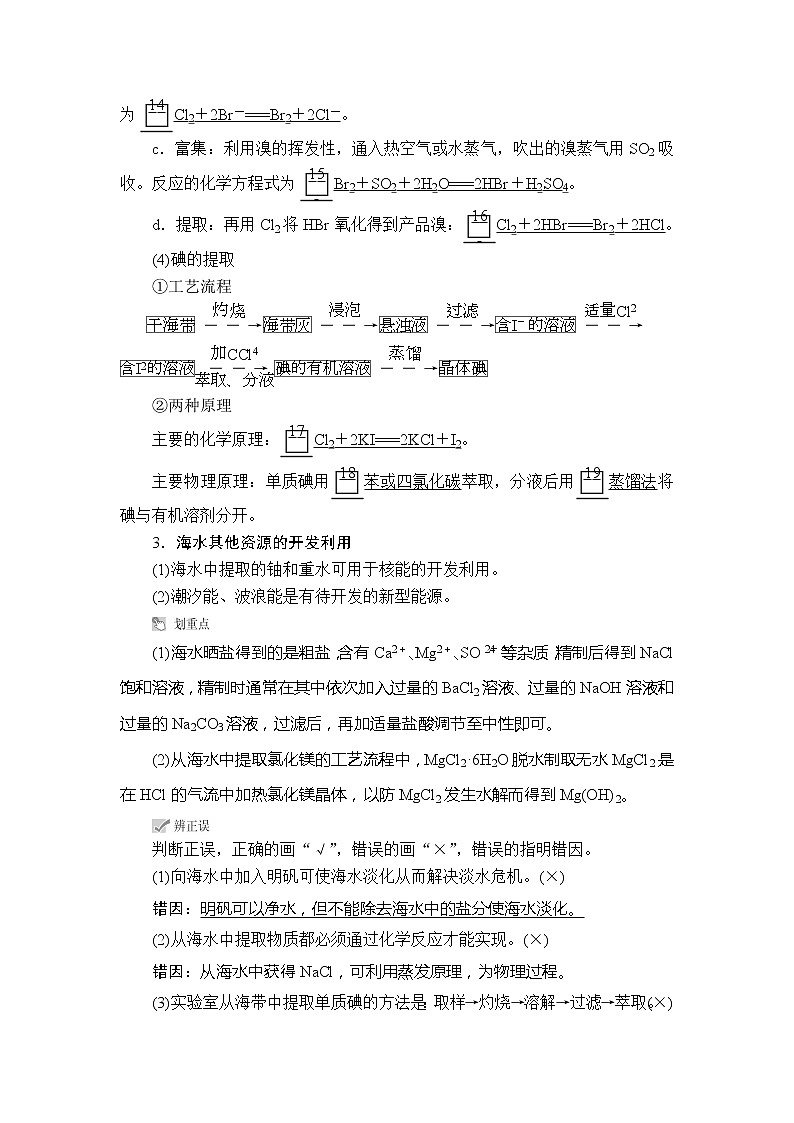 2020版高考化学（经典版）一轮复习教师用书：第四章第5节海水资源的开发利用　环境保护和绿色化学03