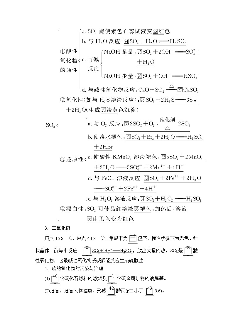 2020版高考化学（经典版）一轮复习教师用书：第四章第3节硫及其重要化合物03