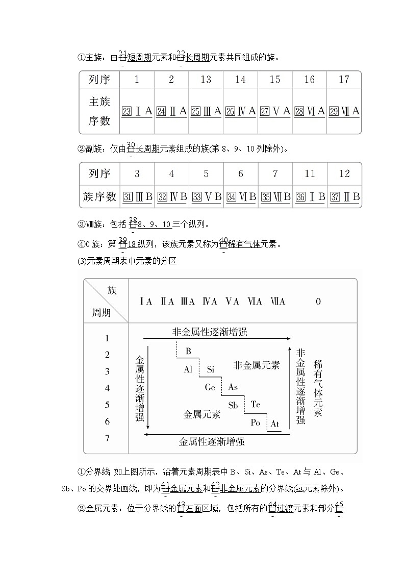 2020版高考化学（经典版）一轮复习教师用书：第五章第2节元素周期表和元素周期律02