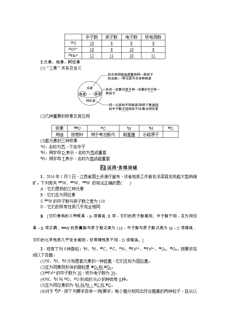 2020版《名师导学》高考新课标化学第一轮总复习讲义：第5章第一节　原子结构　核外电子排布02