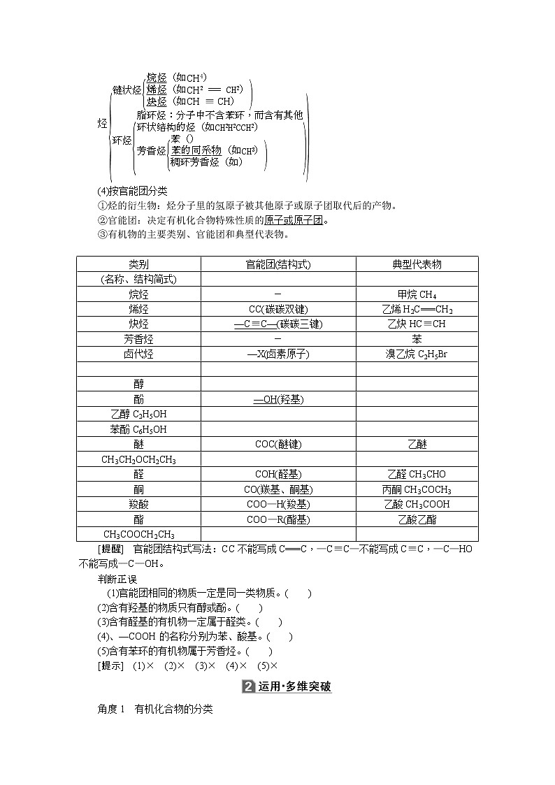 2020版《名师导学》高考新课标化学第一轮总复习讲义：选修5_第一节　认识有机化合物02