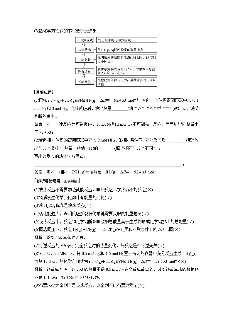 2021年高考化学一轮复习讲义 第6章 第19讲　化学能与热能03