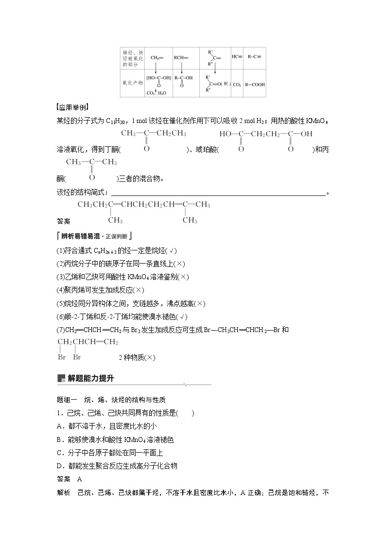 2021年高考化学一轮复习讲义 第11章 第33讲　烃和卤代烃03