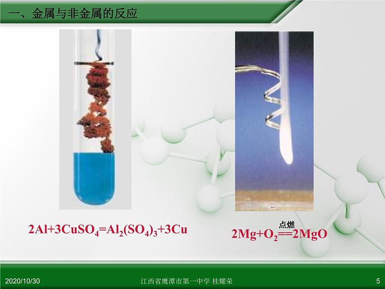 人教版高中化学必修 化学1 第三章 第一节 金属的化学性质（第1课时） 课件05