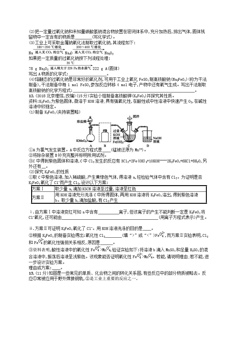 2019年高考化学一轮复习单元质检卷3《金属及其化合物》(含解析)03