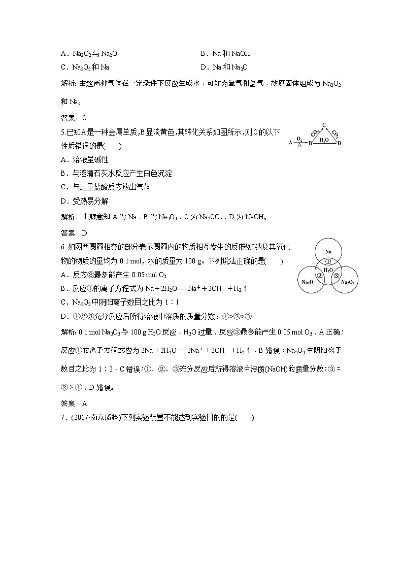 2019版高考化学一轮优化探究练习：第3章 第10讲　钠及其化合物 (含解析)02