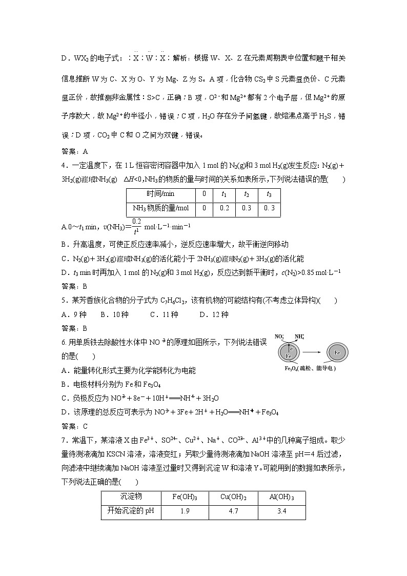 2019版高考化学一轮优化探究练习：高考题型练（五） (含解析)02