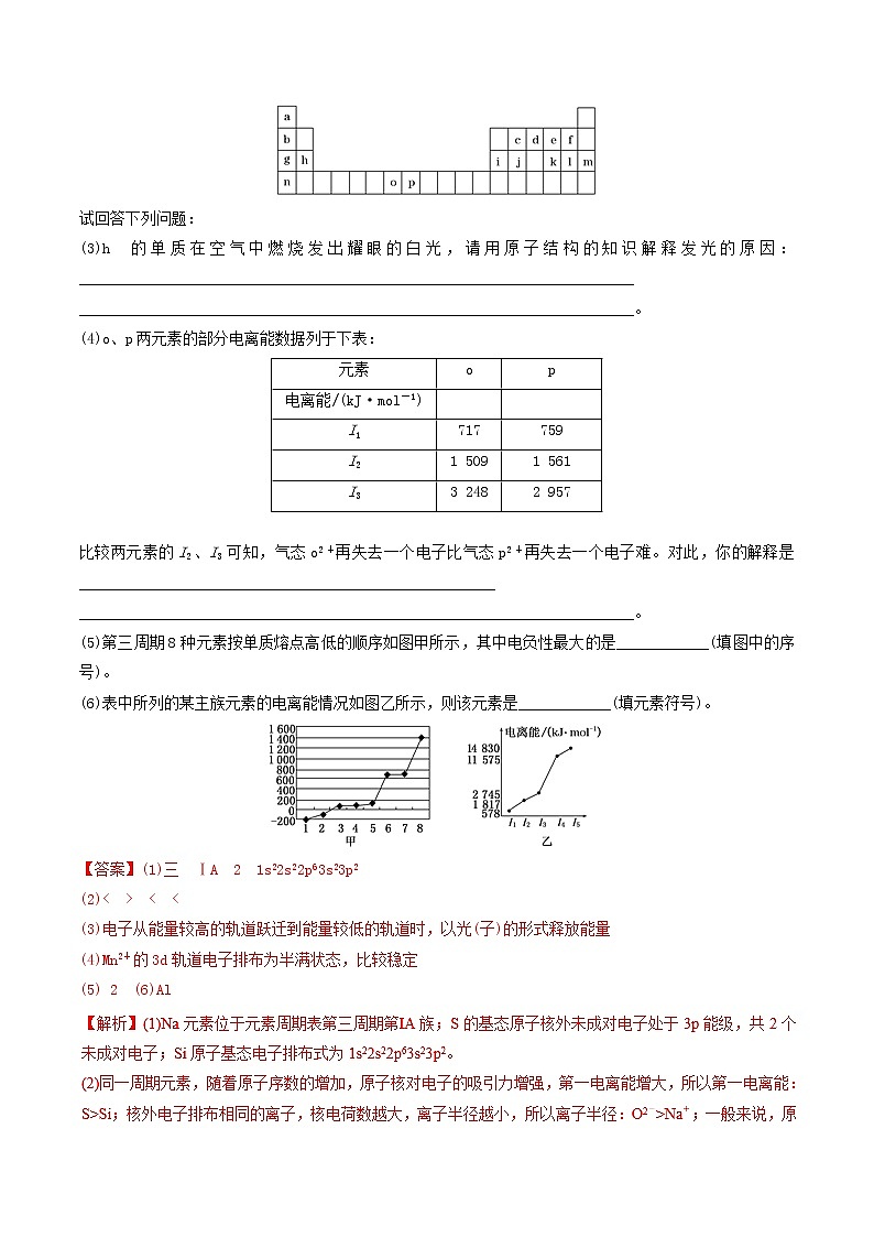 2019年高考化学二轮复习专题练习：27物质结构与性质(含解析)03