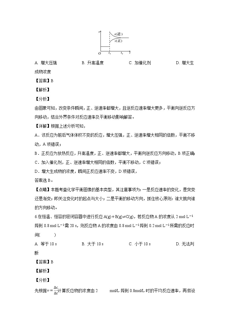 【化学】内蒙古自治区北京八中乌兰察布分校2018-2019学年高二下学期第一次月考（解析版） 试卷03