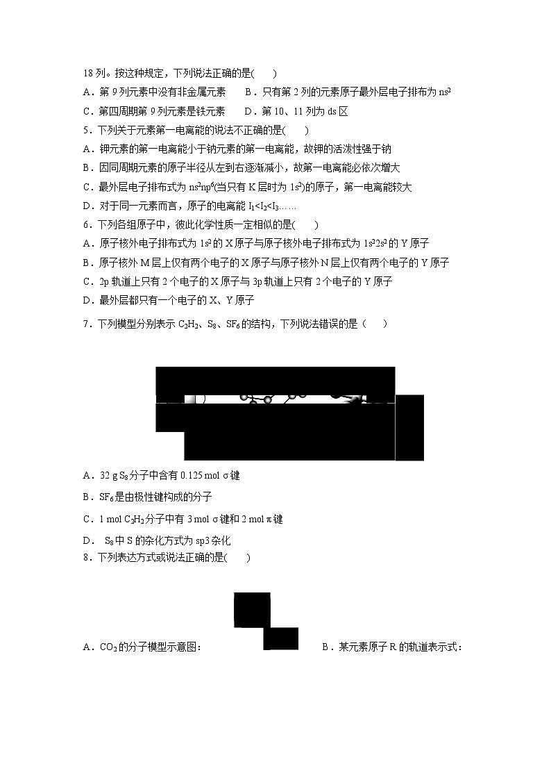 【化学】山西省沁县中学2018-2019学年高二下学期第一次月考 试卷02