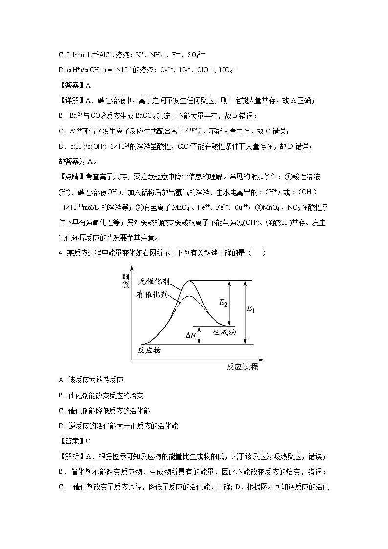 【化学】浙江省东阳中学2018-2019学年高二6月月考（解析版）第2页