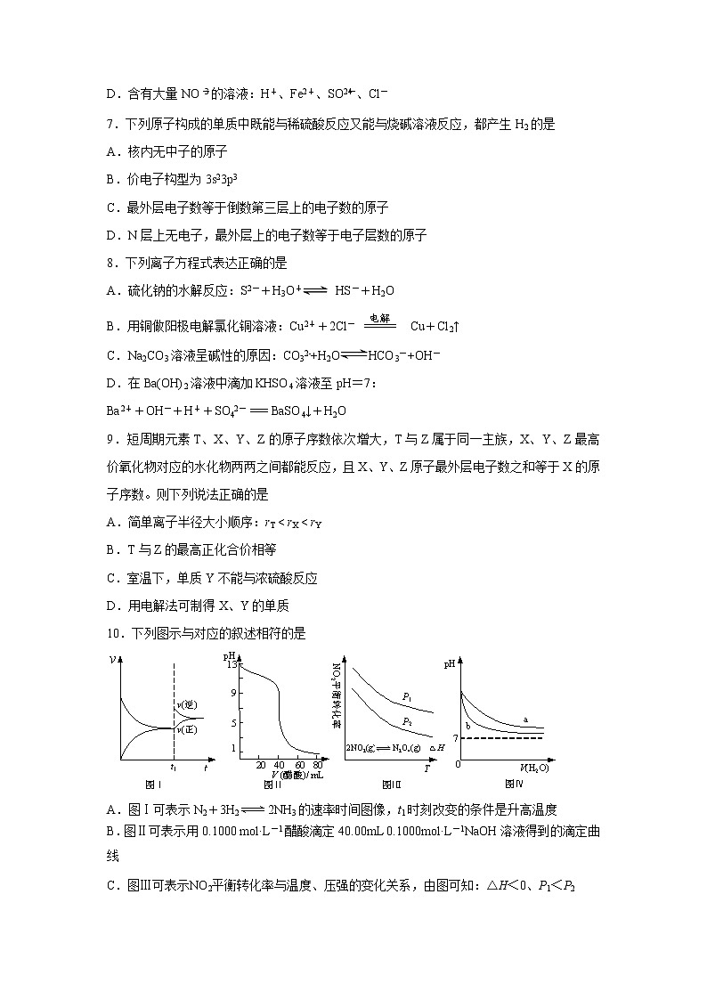 【化学】江苏省扬州中学2018-2019学年高二下学期5月月考试题（选修）02