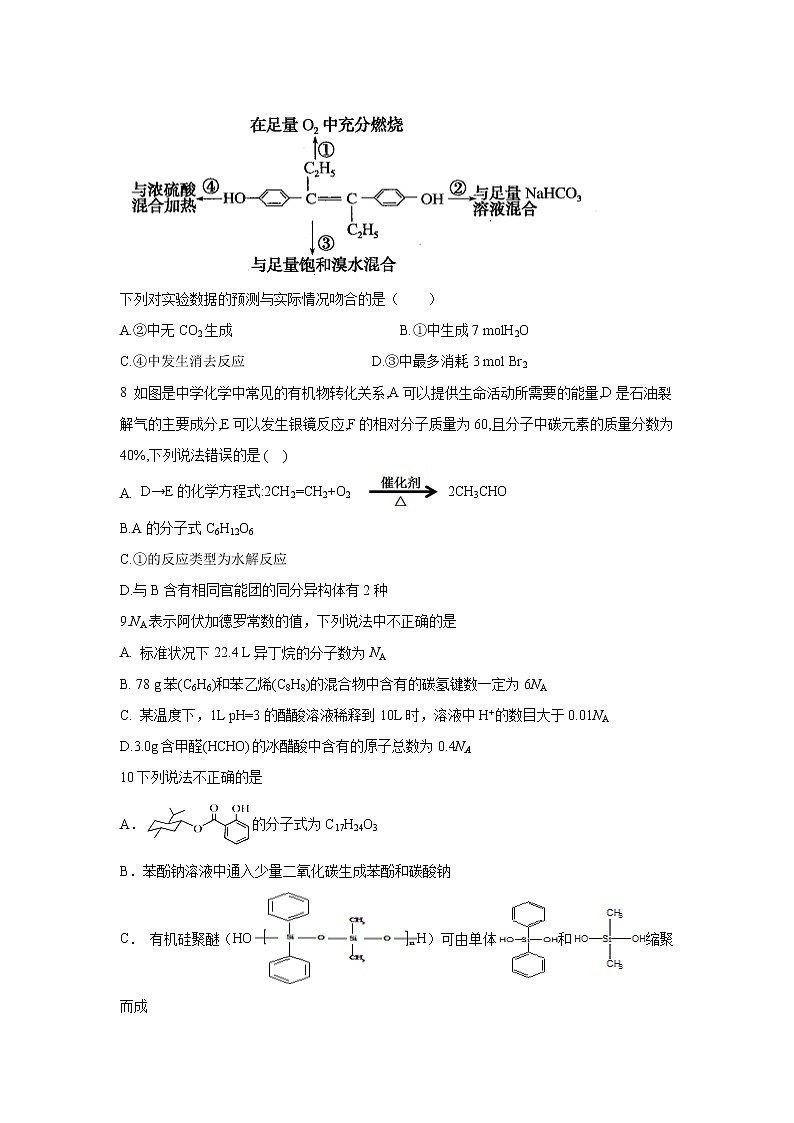 【化学】江西省临川二中、临川二中实验学校2018－2019学年高二下学期第三次联考 试卷03