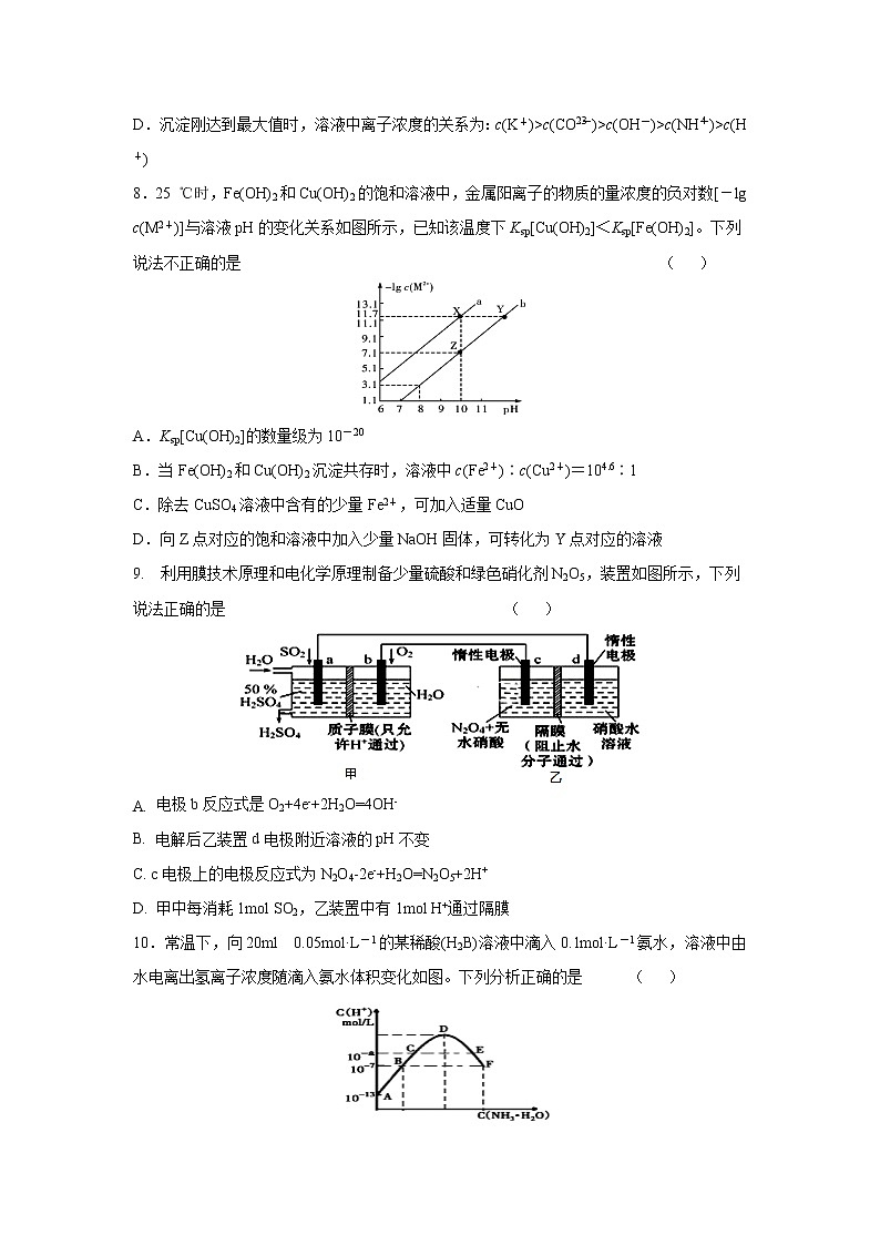【化学】安徽省六安市舒城中学2018-2019学年高二下学期第四次月考 试卷03