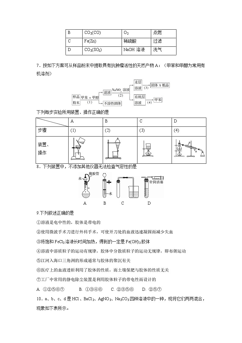 【化学】内蒙古赤峰二中2018-2019学年高二上学期第一次月考 试卷02