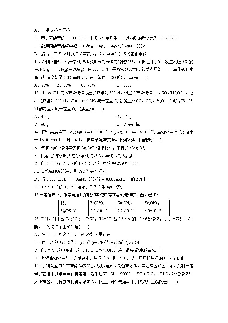 【化学】湖南省涟源一中2018-2019学年高二上学期第二次月考 试卷03