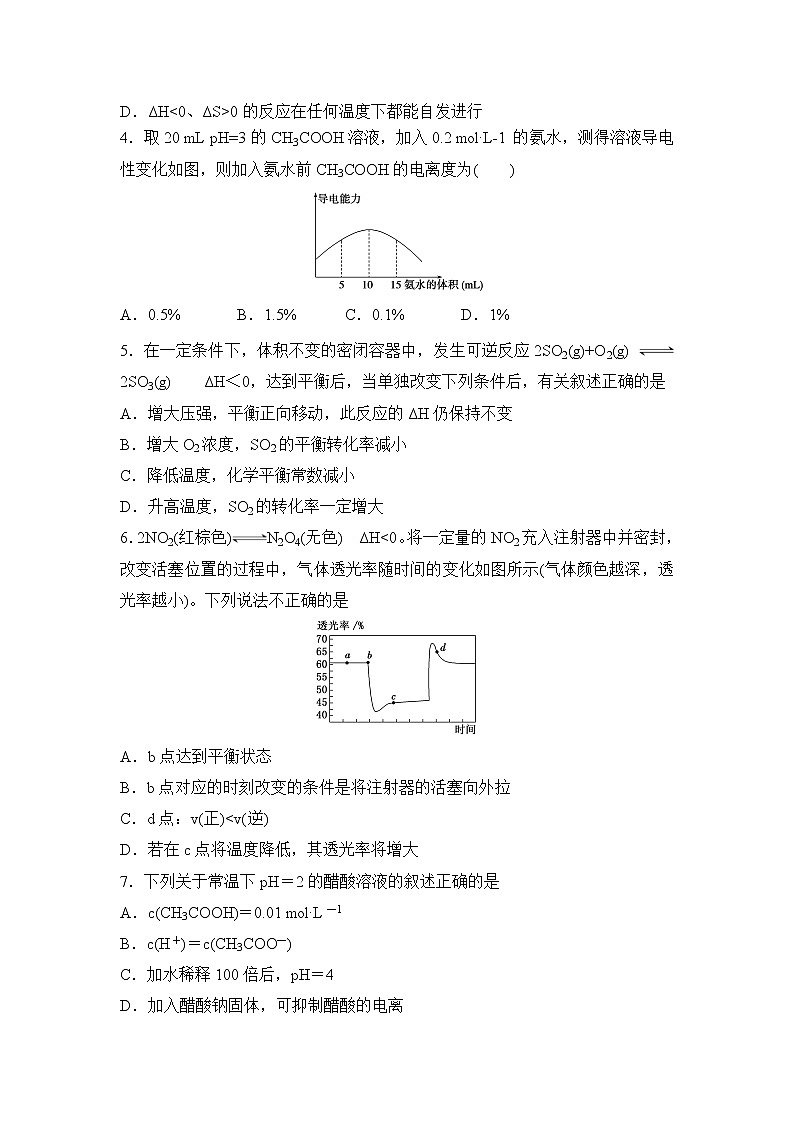 【化学】河北省唐山市第一中学2018-2019学年高二10月月考第2页