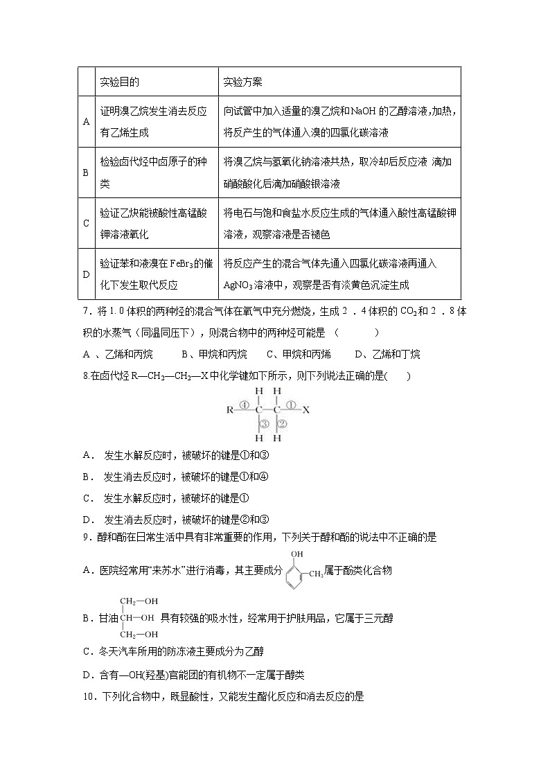【化学】内蒙古翁牛特旗乌丹第一中学2018-2019学年高二下学期期中考试02
