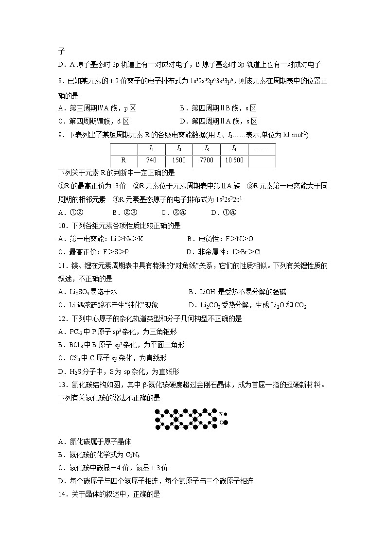 【化学】宁夏长庆高级中学2018-2019学年高二下学期期中考试第2页