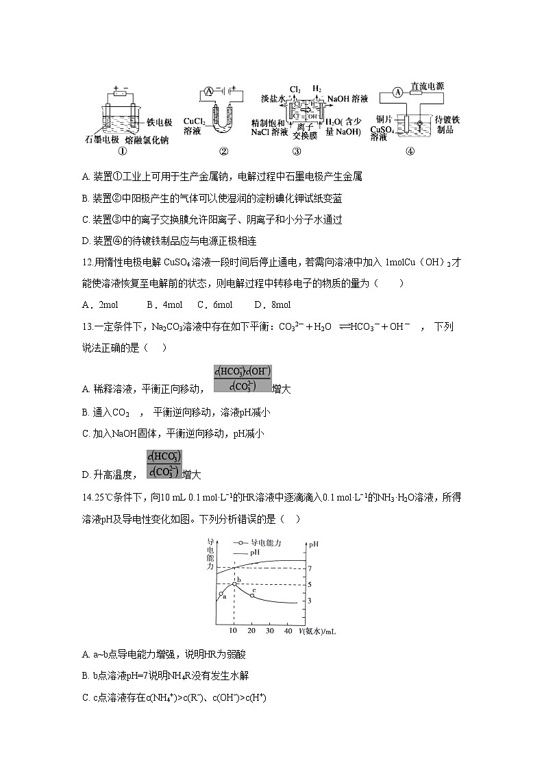 【化学】重庆市万州二中2018-2019学年高二上学期期中考试第3页