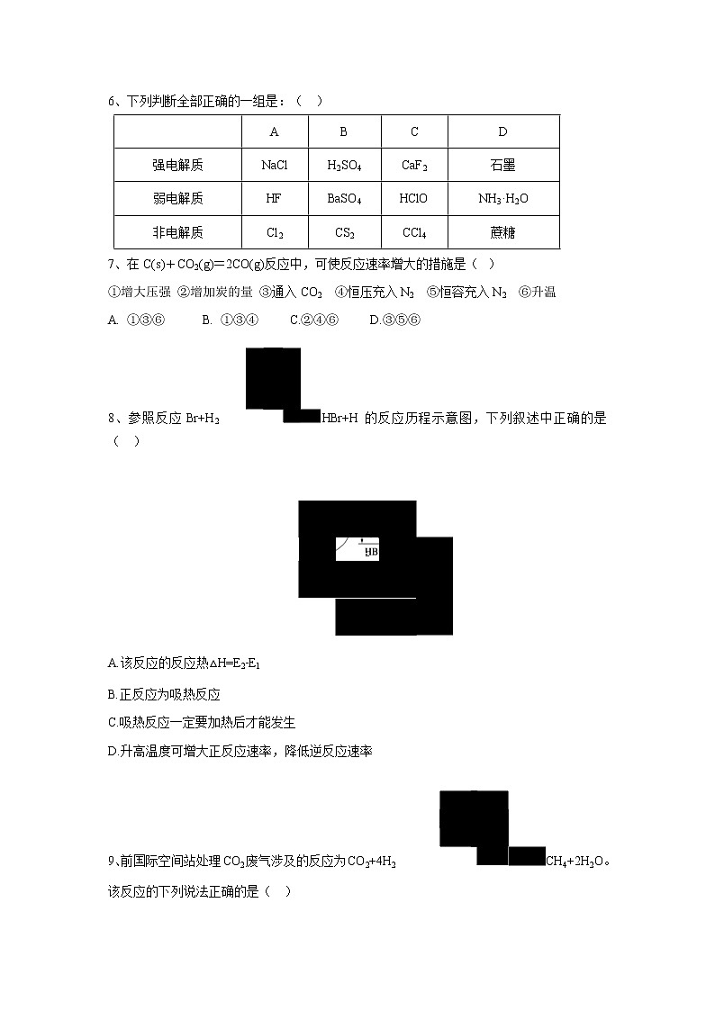 【化学】山西省范亭中学2018-2019学年高二上学期期中考试第2页