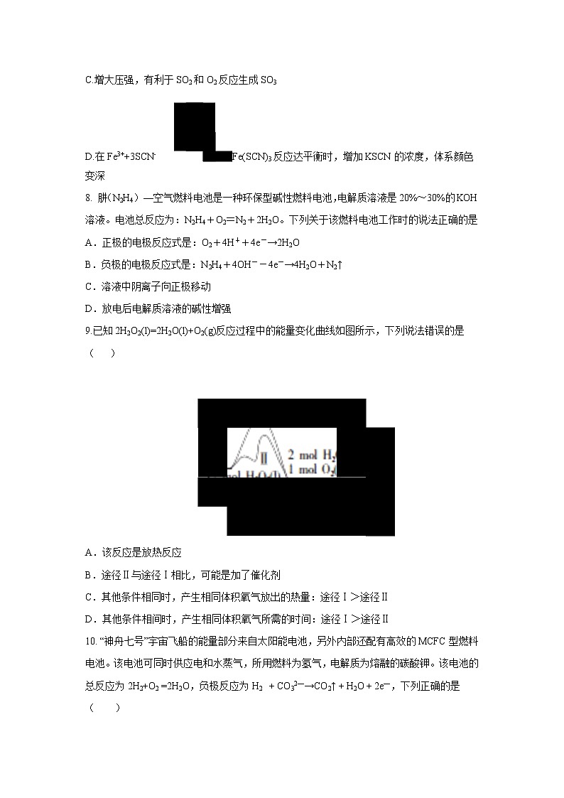 【化学】山东省济南外国语学校三箭分校2018-2019学年高二上学期期中考试03