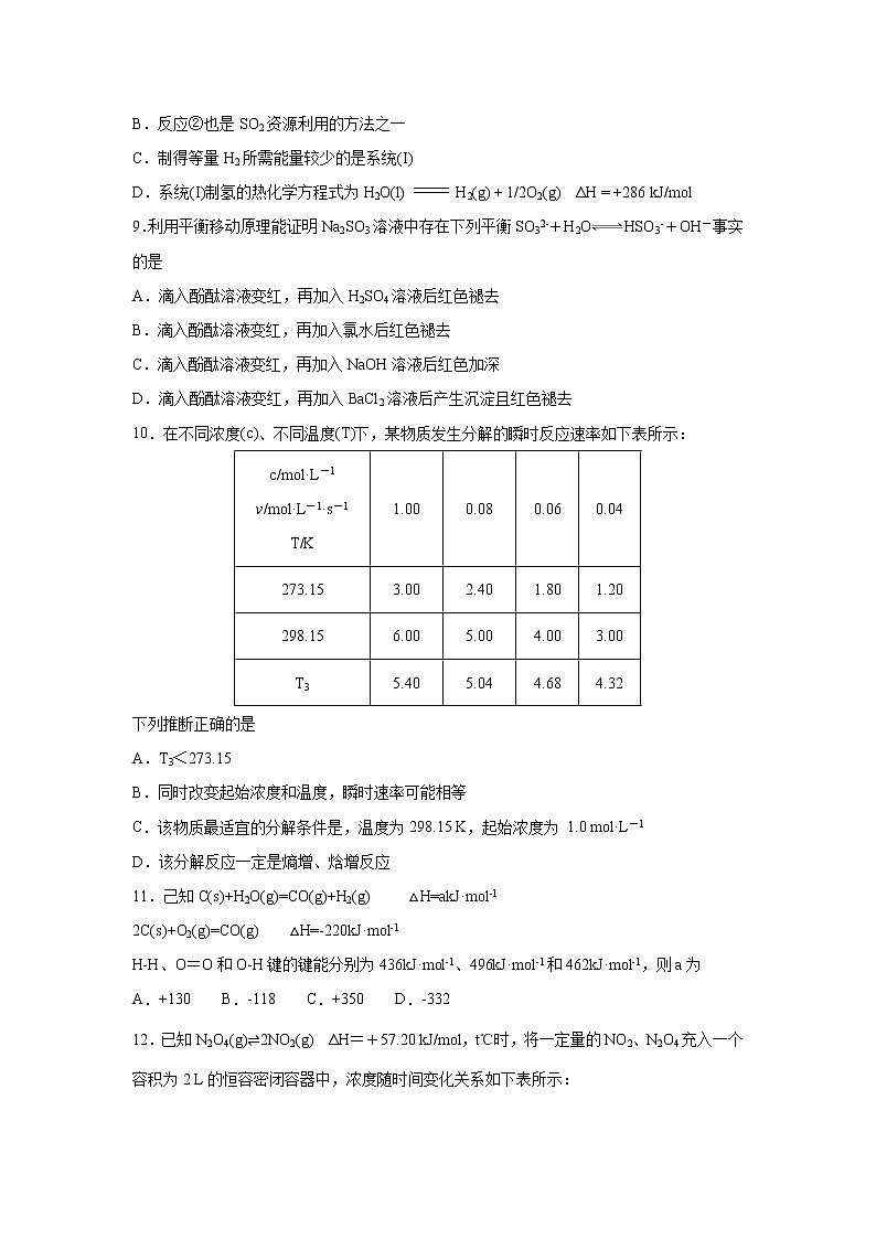 【化学】湖北省武汉市华中师范大学第一附属中学2018-2019学年高二上学期期中检测（解析版）03