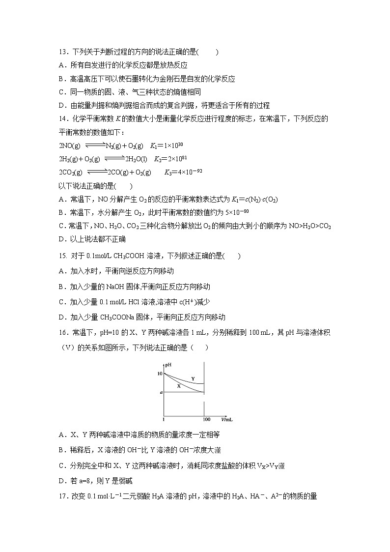 【化学】湖北省长阳县第一高级中学2018-2019学年高二上学期期中考试03