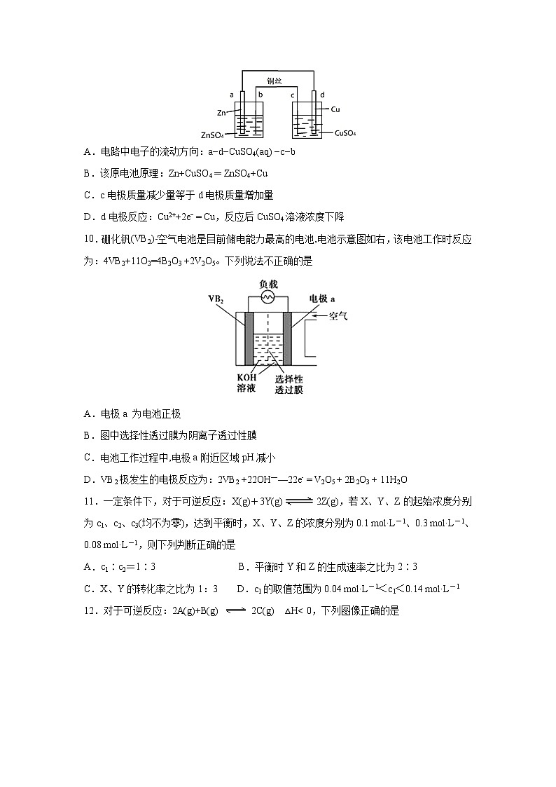【化学】福建省师范大学附属中学2018-2019学年高二（理）上学期期中考试（解析版）03