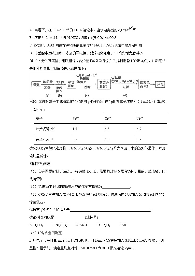 【化学】四川省宜宾市第四中学2018-2019学年高二下学期下学期期末模拟 试卷03
