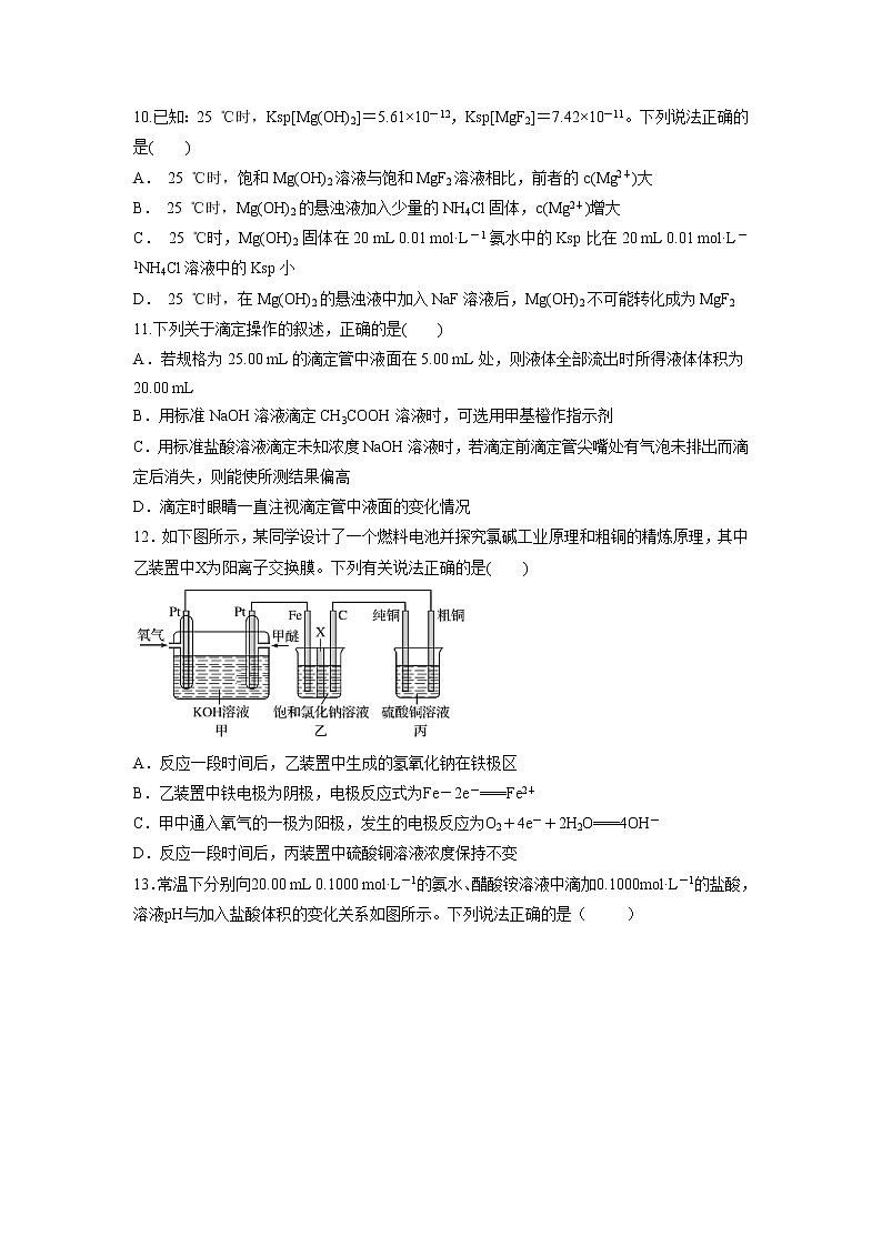 【化学】重庆市黔江新华中学校2019-2020学年高二上学期12月月考试卷03