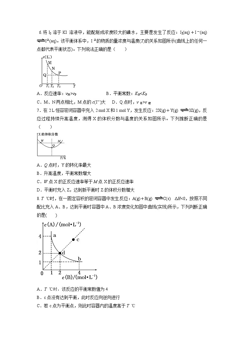 【化学】江西省赣州市寻乌中学2019-2020学年高二上学期第二次段考试卷02