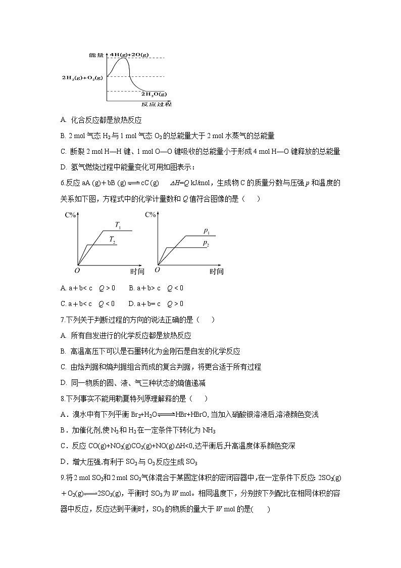 【化学】安徽省滁州市定远县育才学校2019-2020学年高二（普通班）上学期第三次月考试题02