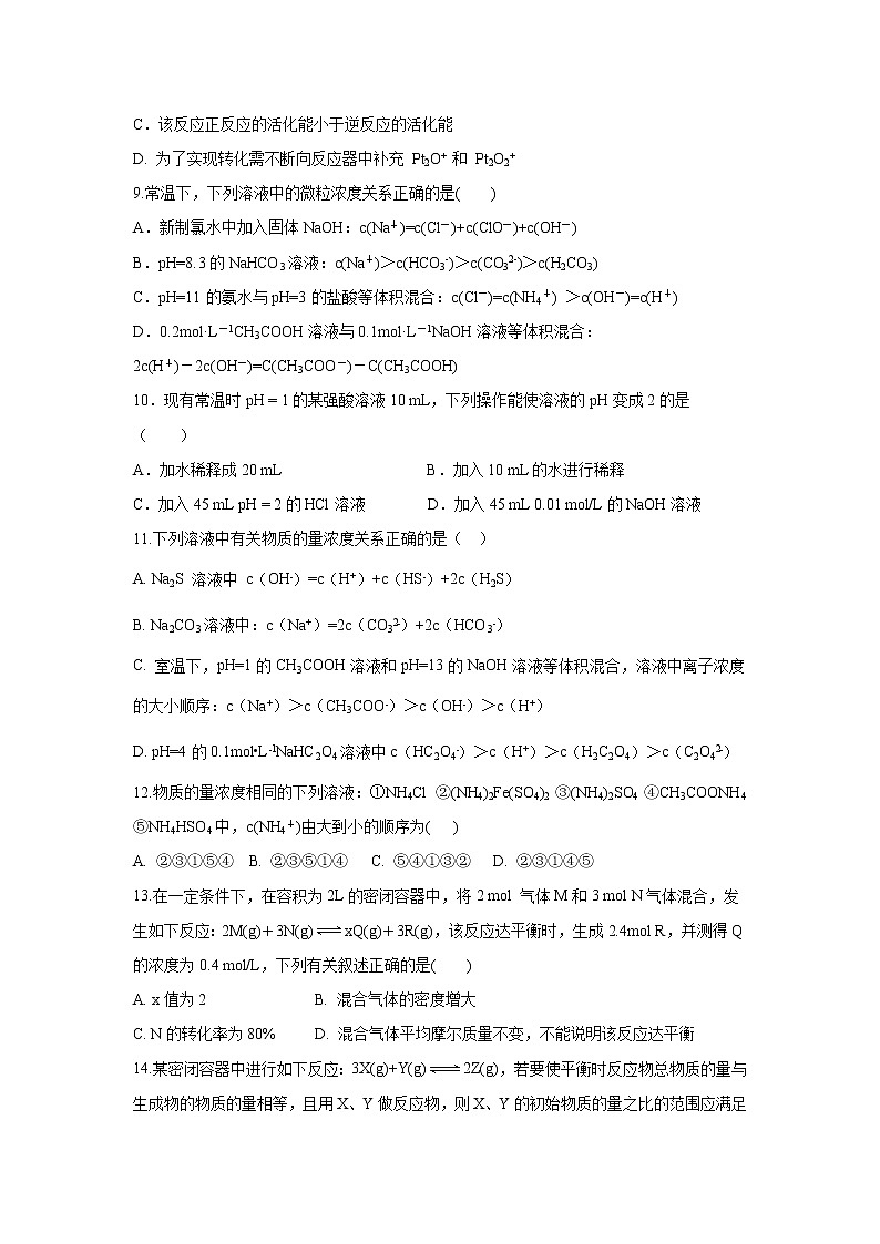 【化学】辽宁省实验中学2019-2020学年高二上学期期中考试03