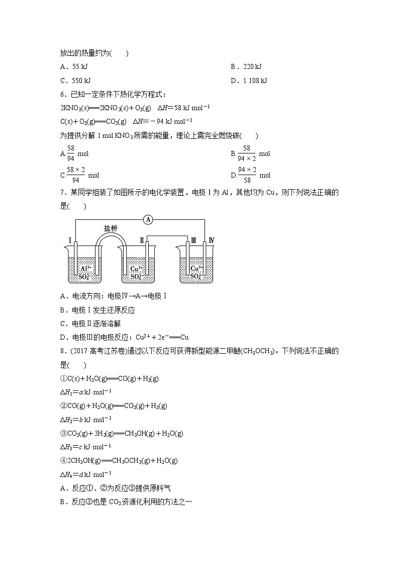 【化学】福建省莆田九中2019-2020学年高二上学期期中考试试卷02