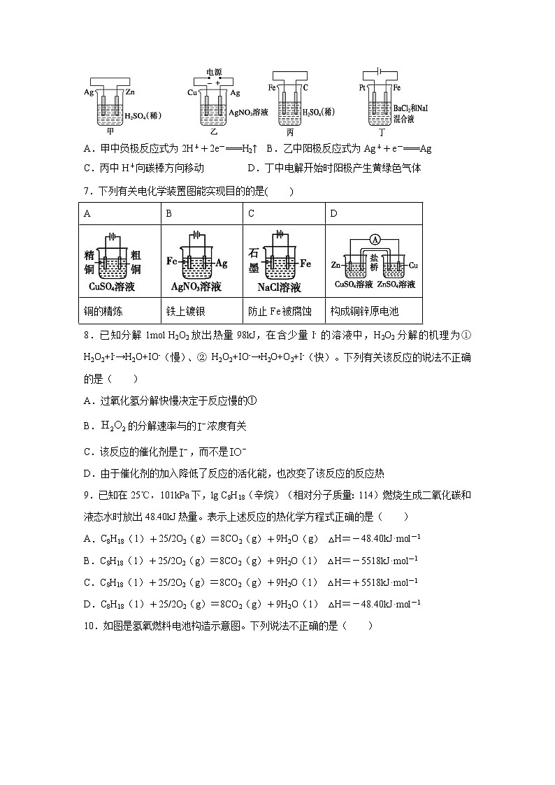 【化学】福建省平和一中、南靖一中等五校2019-2020学年高二上学期期中联考试题02