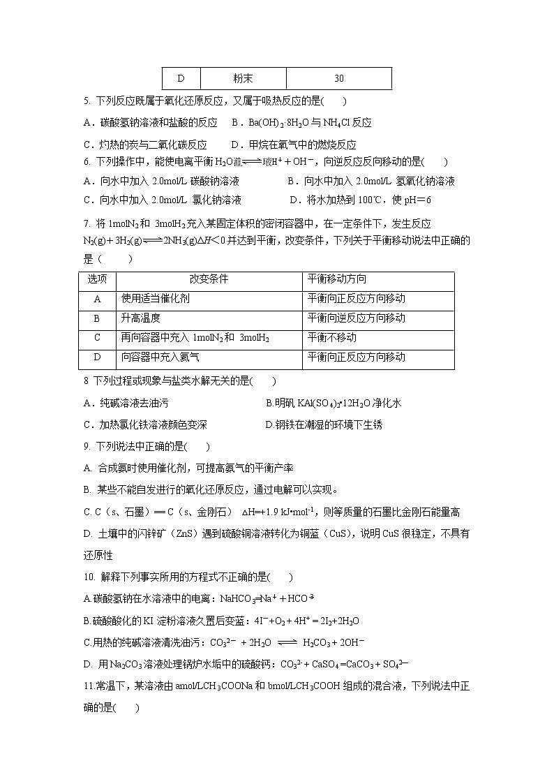 【化学】北京市顺义区2019-2020学年高二下学期期末质量检测02
