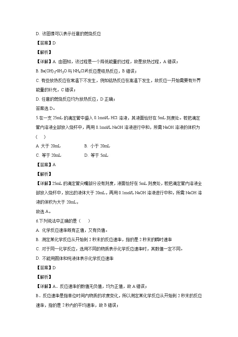 【化学】北京市通州区2019-2020学年高二下学期期末考试（解析版）03