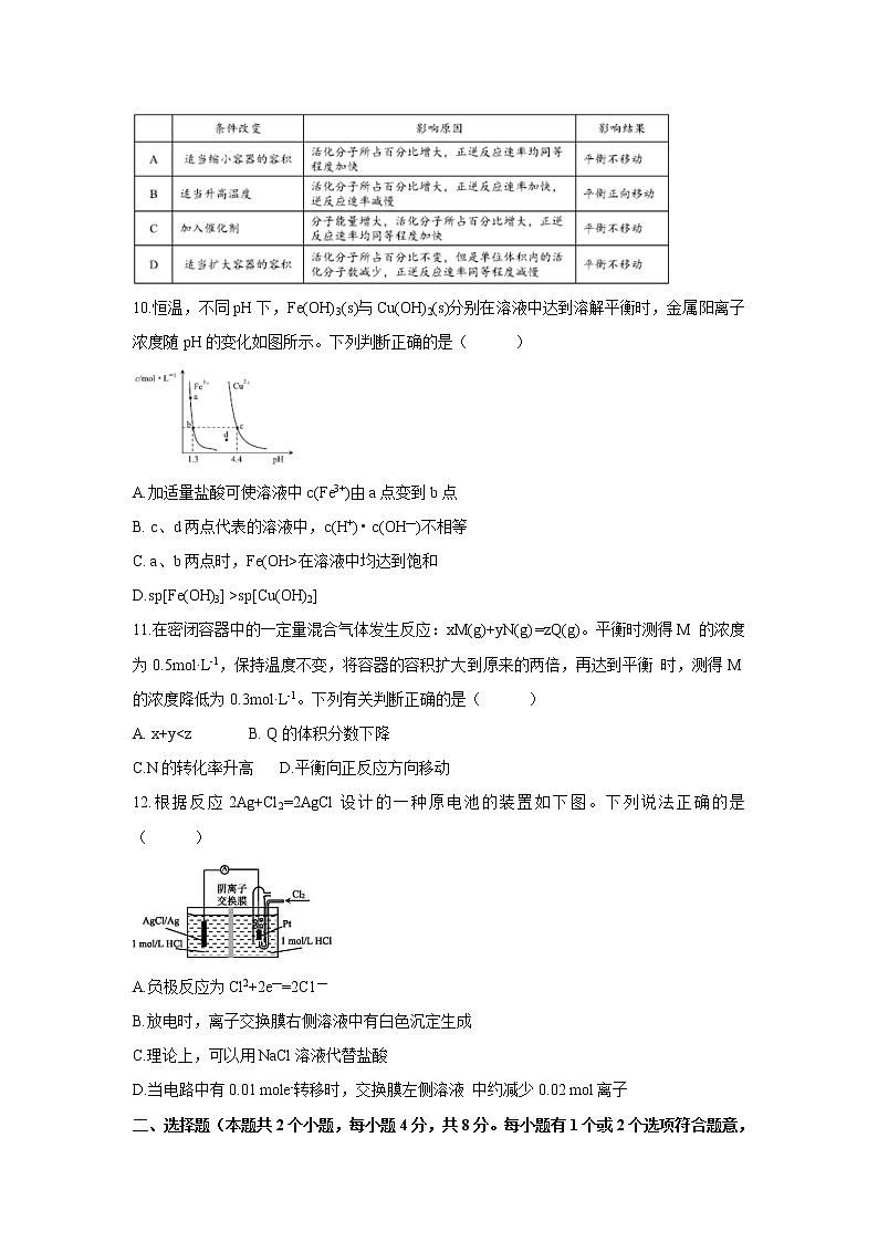 【化学】湖南省益阳市2019-2020学年高二上学期期末统考试题（1月）第3页