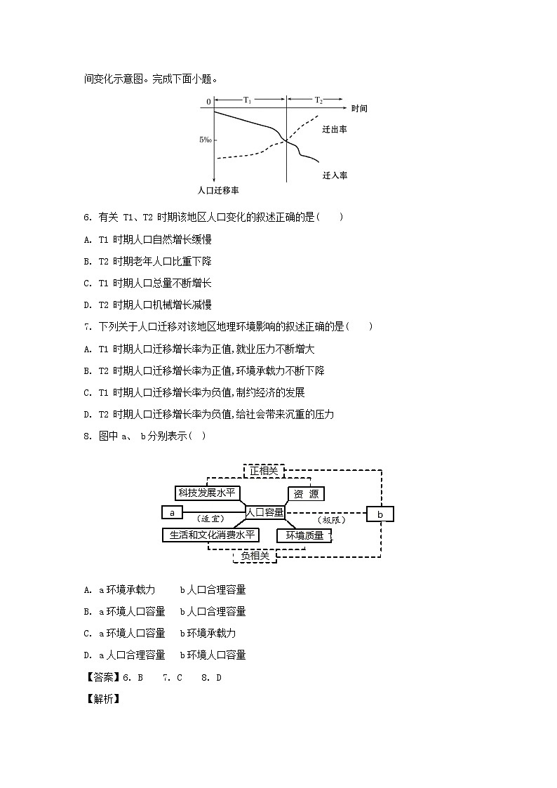 【地理】安徽省阜阳市2019-2020学年高一下学期开学考试（解析版）第3页