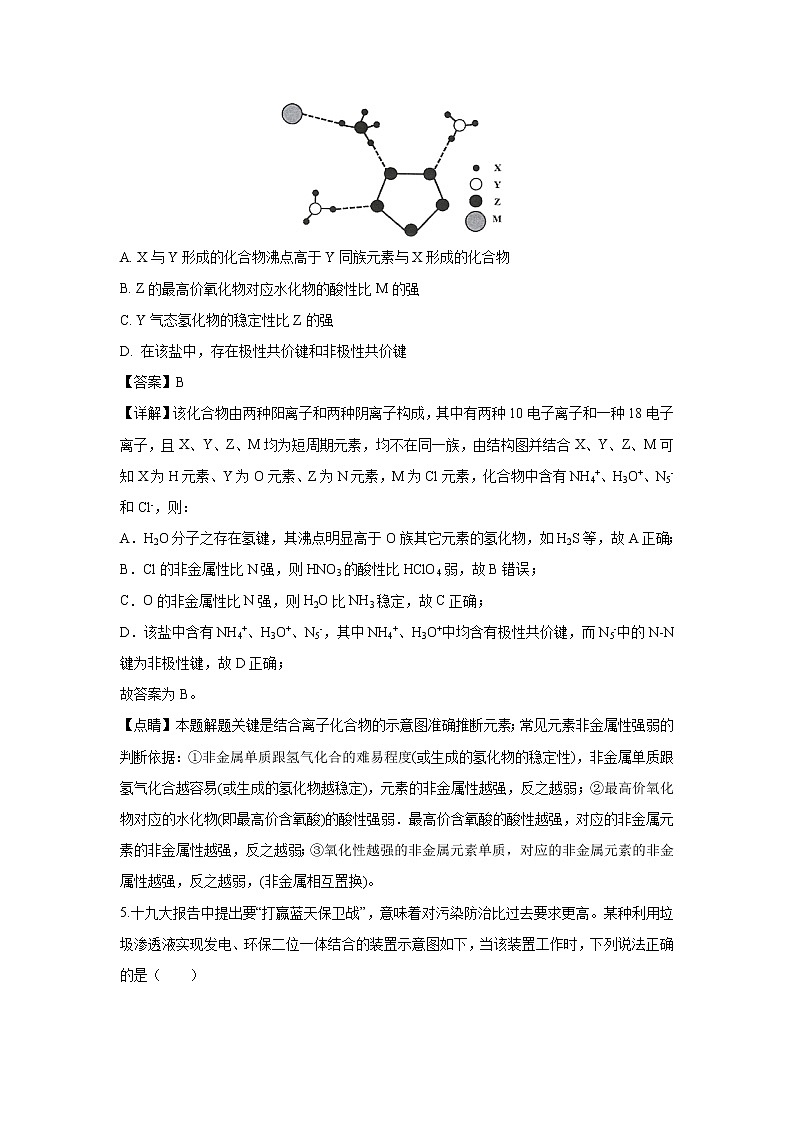 【化学】江西省南昌市第十中学2020届高三下学期综合模拟考试（解析版）03