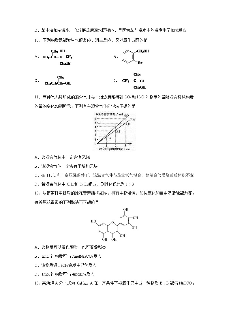 【化学】黑龙江省大庆实验中学2020-2021学年高二上学期开学考试03