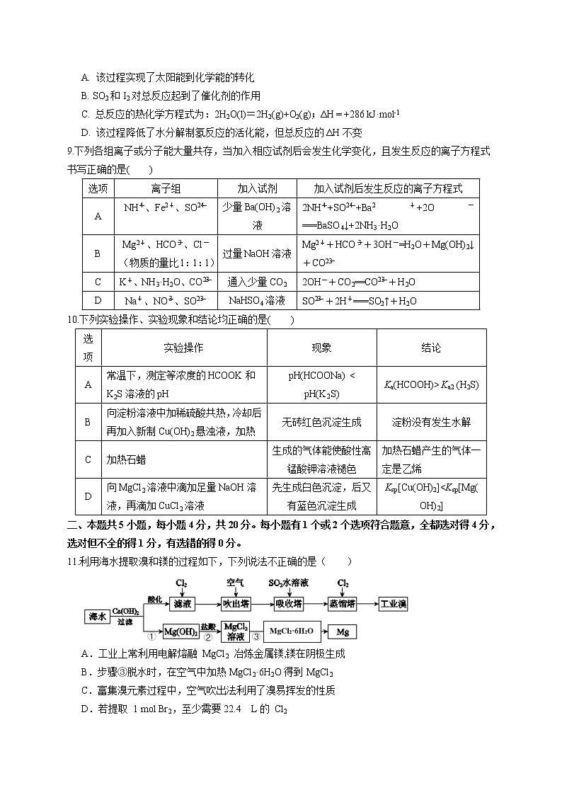 山东省威海市乳山一中2021届高三10月学情检测（化学）03