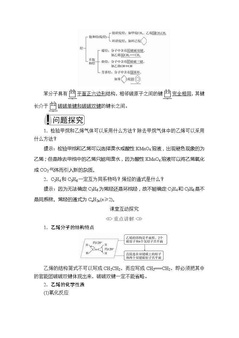 2020化学新教材同步导学提分教程人教第二册讲义：第七章第二节第一课时　乙烯03