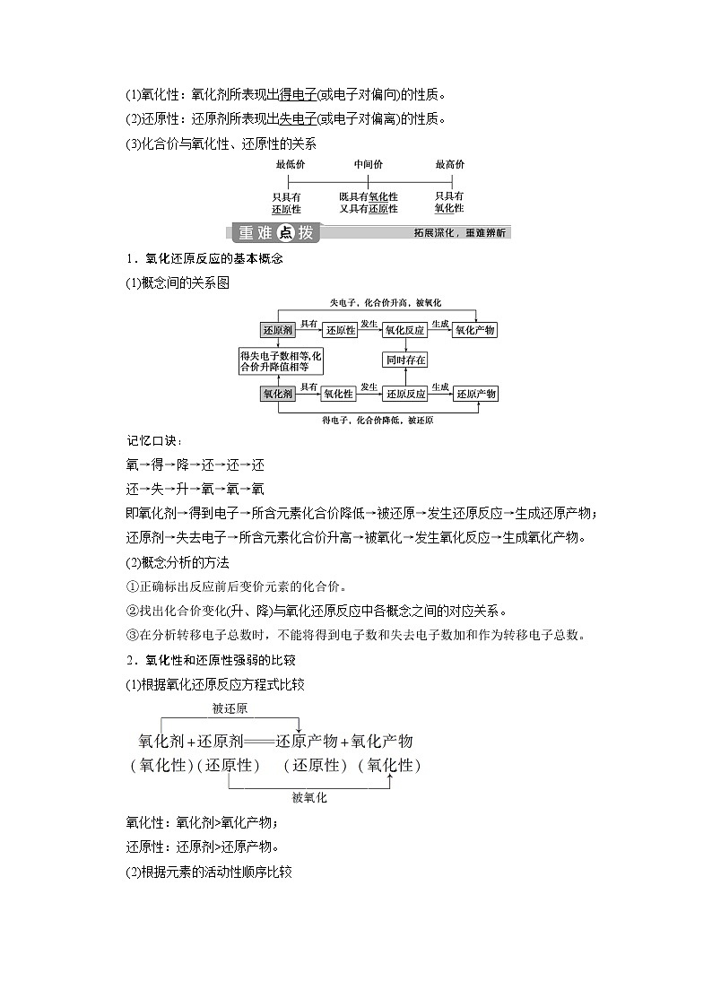 （新教材）2019-2020学年人教版化学必修第一册讲义：1.3第2课时　氧化剂和还原剂02
