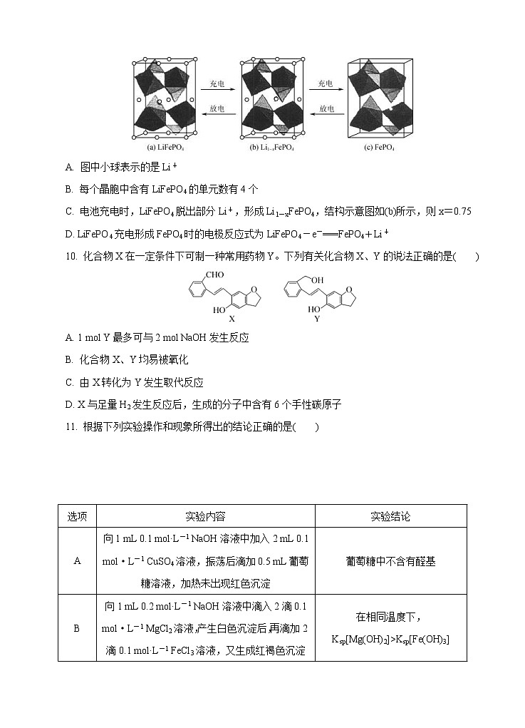 江苏省苏州市2021届高三上学期期中考试 化学(含答案)03